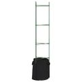 vidaXL Mriežky na paradajky s vreckami na rastliny 8ks 154cm oceľ a PP