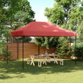 vidaXL Skladací pop-up párty stan burgundský 440x292x315 cm