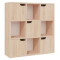 vidaXL Knižnica dub sonoma 88,5x27,5x88 cm drevotrieska