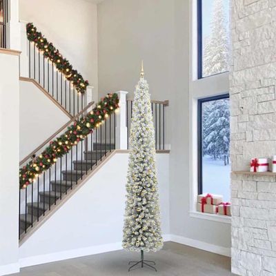vidaXL Umelý vianočný stromček Zelená 300 cm PVC, oceľ a plast