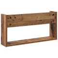 vidaXL Regál na časopisy s poličkou 2 ks Staré drevo 60 x 12 x 30 cm