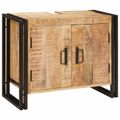 vidaXL Skrinka pod umývadlo Hnedá 71 x 33 x 58 cm Masívne mango drevo