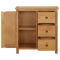 vidaXL Skrinka 70x35x75 cm dubový masív