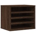 vidaXL Organizér na stôl čierny 36x26x29,5 cm kompozitné drevo