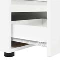 vidaXL TV skrinka 100 x 48 x 43 cm Vysoký lesk bielej Kompozitné drevo