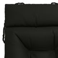 vidaXL Vankúš na ležadlo VIANEN 100% polyester Čierna 200 x 70 x 8 cm