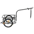 vidaXL Príves na bicykel, čierny 50 l
