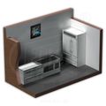 Ventilátor VENTS OV1 200 priemyselný, štvorcový (312x312mm), čierny