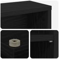 vidaXL CD Skrinka Čierny dub 33 x 23,5 x 97,5 cm Kompozitné drevo