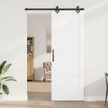 vidaXL Posuvné dvere ORKDAL 83 x 232 cm Borovicový masív Biela
