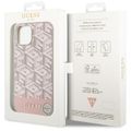 Guess puzdro pre iPhone 14 6,1" GUHMP14SHGCFSEP ružové pevné puzdro Magsafe Gcube PU Stripes