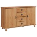 vidaXL Servírovacia skriňa ASKIM 133,5 x 40 x 79 cm Borovicový masív