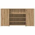 vidaXL Recepčný stôl dub artisan 200x50x103,5 cm kompozitné drevo