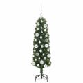 vidaXL Umelý vianočný stromček Zelená 120 cm PVC, oceľ a plast