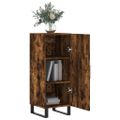 vidaXL Komoda dymový dub 34,5x34x90 cm spracované drevo