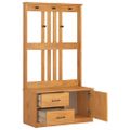 vidaXL Halový strom SANDNES 87x40x159,5 cm masívna borovica