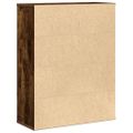 vidaXL Knižnica dymový dub 60x24x76,5 cm kompozitné drevo