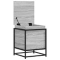 vidaXL Úložný box s vekom sivá sonoma 40x40x51,5 cm kompozitné drevo