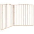 vidaXL Brána pre psa skladacia 2 panely 160 cm topoľové drevo