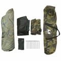 vidaXL Rybársky stan s rýchlym uvoľnením 4 osoba Svetlý camouflage