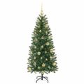 vidaXL Umelý vianočný stromček Zelená 120 cm PE a PVC