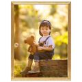 vidaXL Fotorámiky na stôl, koláž 3 ks, zlaté 20x25 cm, MDF