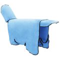 vidaXL Plášť pre kone Plný aqua 125 cm Polyesterová fleecová tkanina