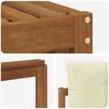 vidaXL Záhradná súprava gaučov 6 ks Prírodná a krémová