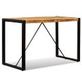 vidaXL Jedálenský stôl, masívne surové mangovníkové drevo, 120 cm