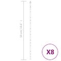 vidaXL Svetlá meteor 8 ks 50 cm farebné 288 LED vnútorné vonkajšie