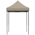 vidaXL Párty stan 200 x 200 x 306 cm Sivohnedá Oxfordská látka