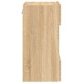 vidaXL TV nástenná skrinka s LED svetlami dub sonoma 40x30x60,5 cm