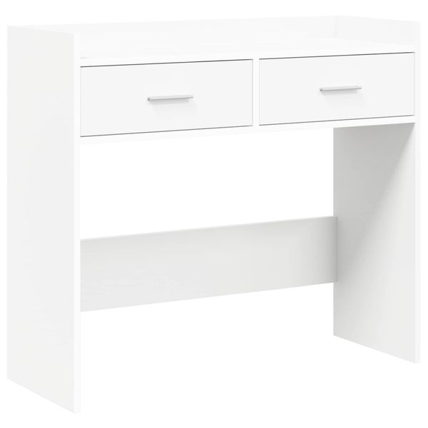 vidaXL Konzolový stôl Biela 90 x 35 x 80 cm Kompozitné drevo