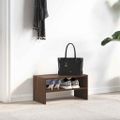 vidaXL Regál na topánky stohovateľné hnedý dub 60x30x30,5 cm