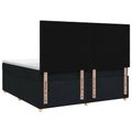 vidaXL Posteľ boxspring s matracom Čierna 160 x 200 cm Látka