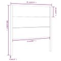 vidaXL Čelo postele biele 81x4x100 cm masívna borovica
