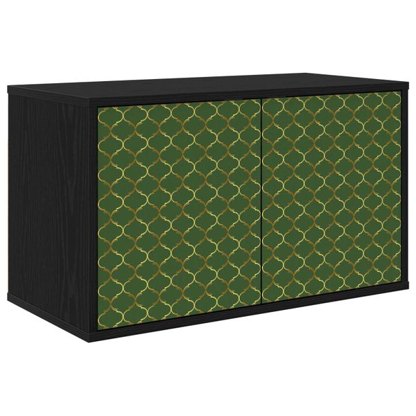 vidaXL Nástenný TV kabinet GELEEN 69 x 33 x 40 cm Čierny dub