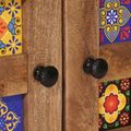 vidaXL Highboard Prírodná 60 x 33,5 x 100 cm Masívne mango drevo