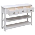 vidaXL Komoda biela 108x30x76 cm masívne drevo paulownia