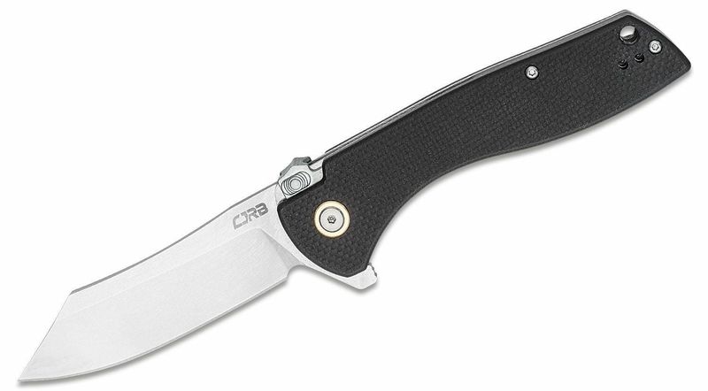 CJRB J1915-BK Kicker Black  vreckový nôž 8,9 cm, Stonewash, čierna, G10