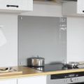 vidaXL Kuchynský obklad Svetlosivá 70 x 60 cm tvrdené sklo