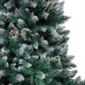 vidaXL Umelý vianočný stromček Zelená 180 cm PVC a Oceľ a Plast