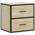 vidaXL Nástenný nočný stolík dub sonoma 40x31x39,5 cm