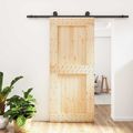 vidaXL Posuvné dvere Prírodná a čierna 90 x 210 cm