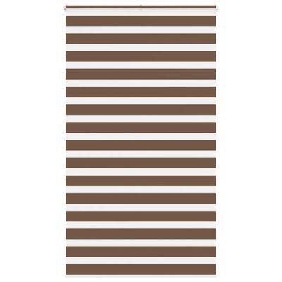 vidaXL Zebra roleta hnedá 120x200 cm šírka látky 115,9 cm polyester