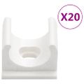 vidaXL Káblové rozvody so sponami Ø16 mm 10 m PVC