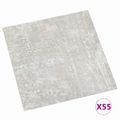 vidaXL Podlahové dosky Biela a drevo 5,11 m² 55 ks PVC