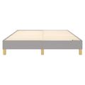 vidaXL Posteľný rám s boxspringom bledosivý 140x190 cm látka
