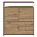 vidaXL Skriňa na topánky 100 x 34 x 112 cm Kompozitné drevo