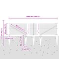 vidaXL Hexagonálny plot s stĺpom 50 x 0,5 m PVC potiahnutá oceľ Sivá